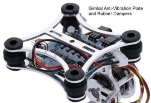 Drone Gimbal Anti-Vibration Plate And Rubber Dampers