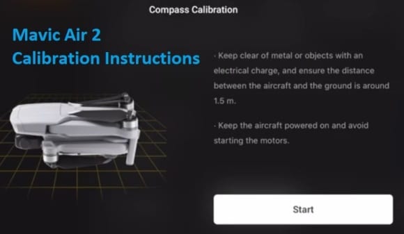 Mavic Air 2 Compass And IMU Calibration
